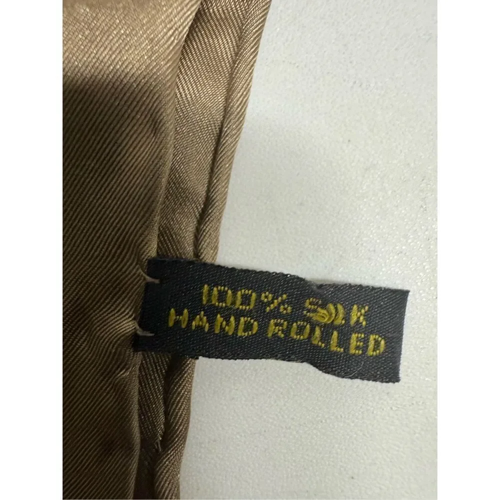 Elegant Pure Silk Square 16” X 16”Scarf Sand Beach Solid Colour Collection Small
